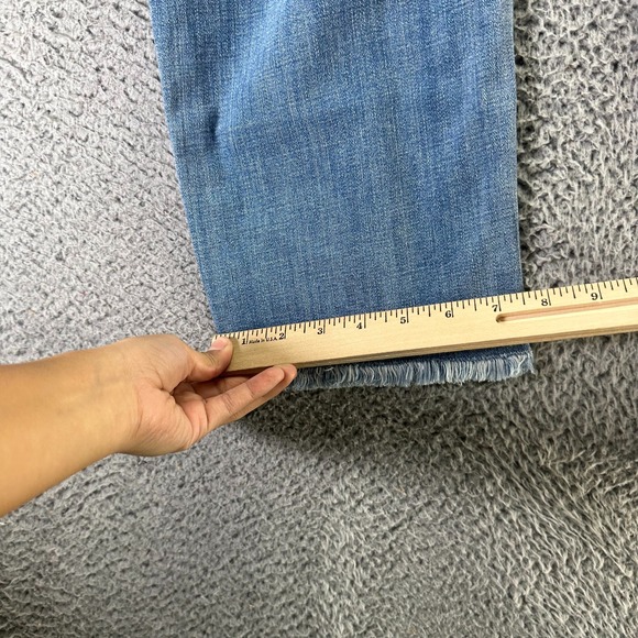 Chico's So Slimming Jeans Womens 14 Cotton Denim Cropped Straight Faded Slim Fit - Picture 10 of 11